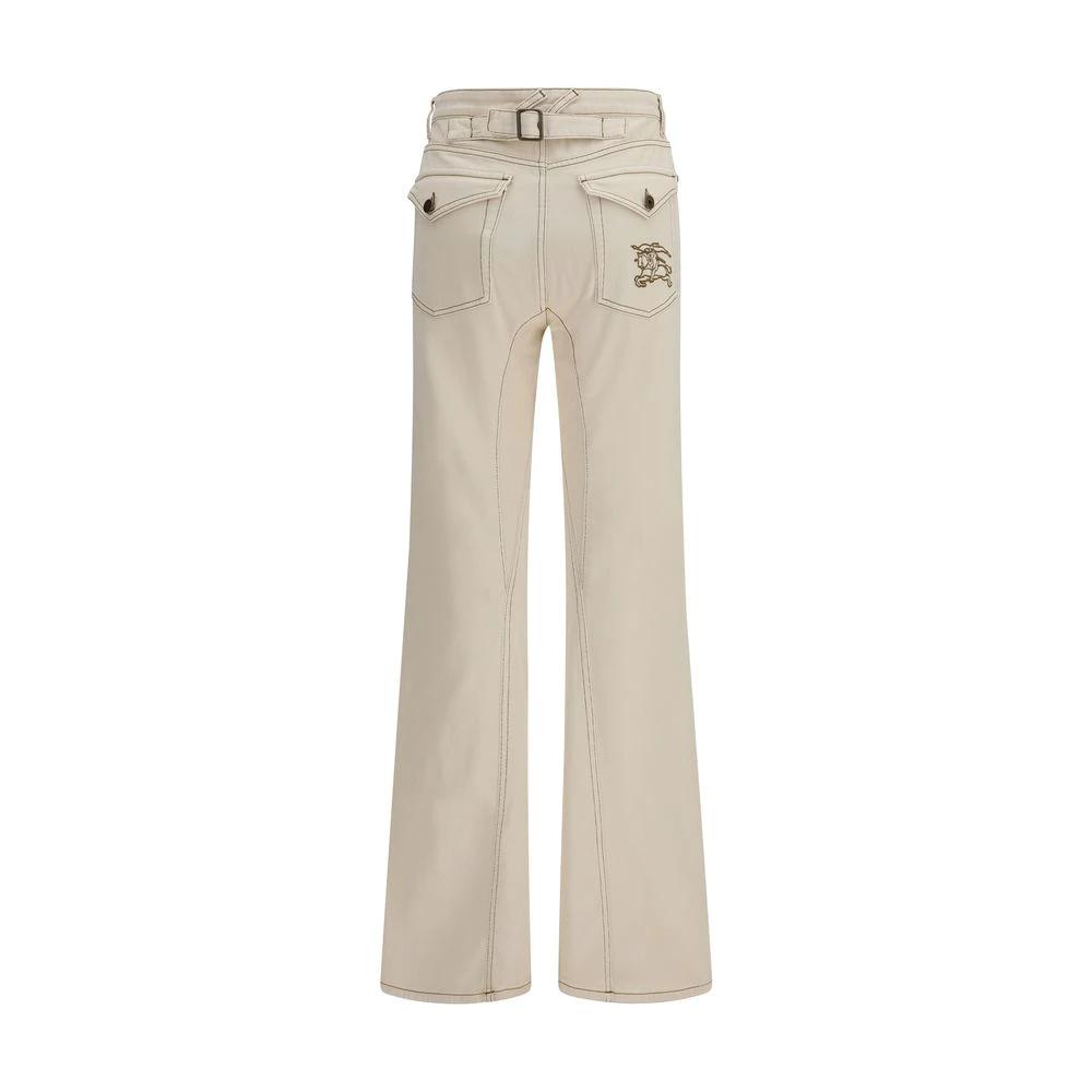Burberry Beige Baumwoll-Bootcut-Jeans by Burberry