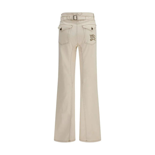 Burberry Beige Baumwoll-Bootcut-Jeans by Burberry