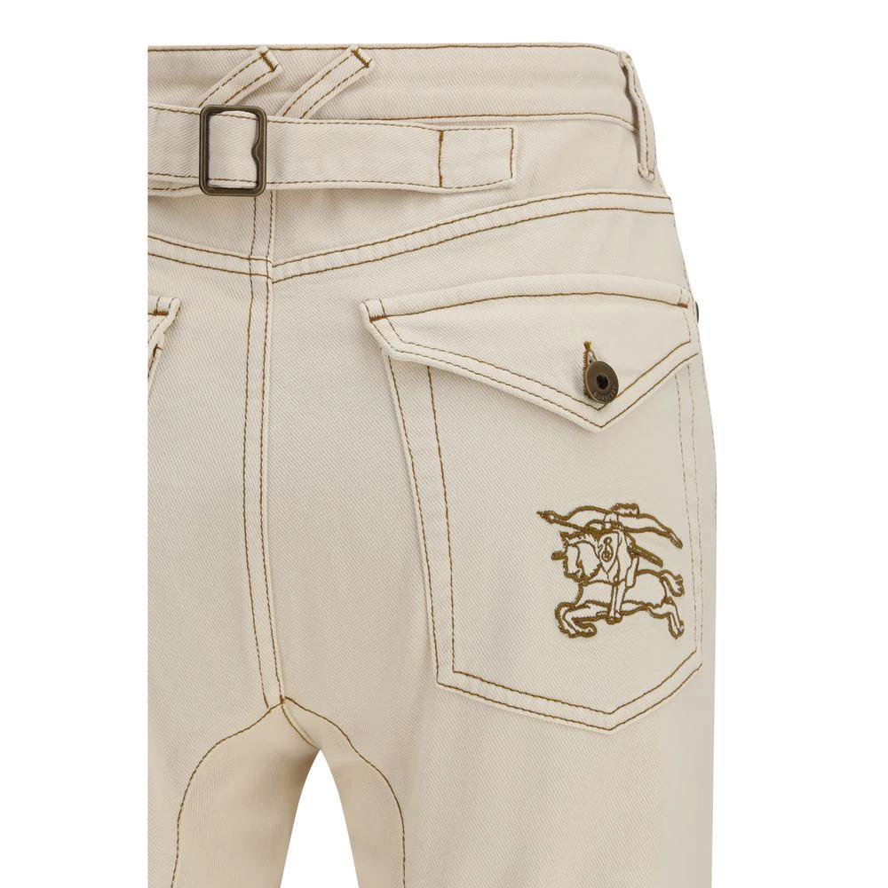 Burberry Beige Baumwoll-Bootcut-Jeans by Burberry