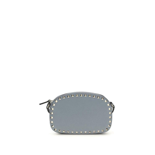 Valentino Garavani Schultertasche aus blauem Kalbsleder Bos Taurus by Valentino Garavani