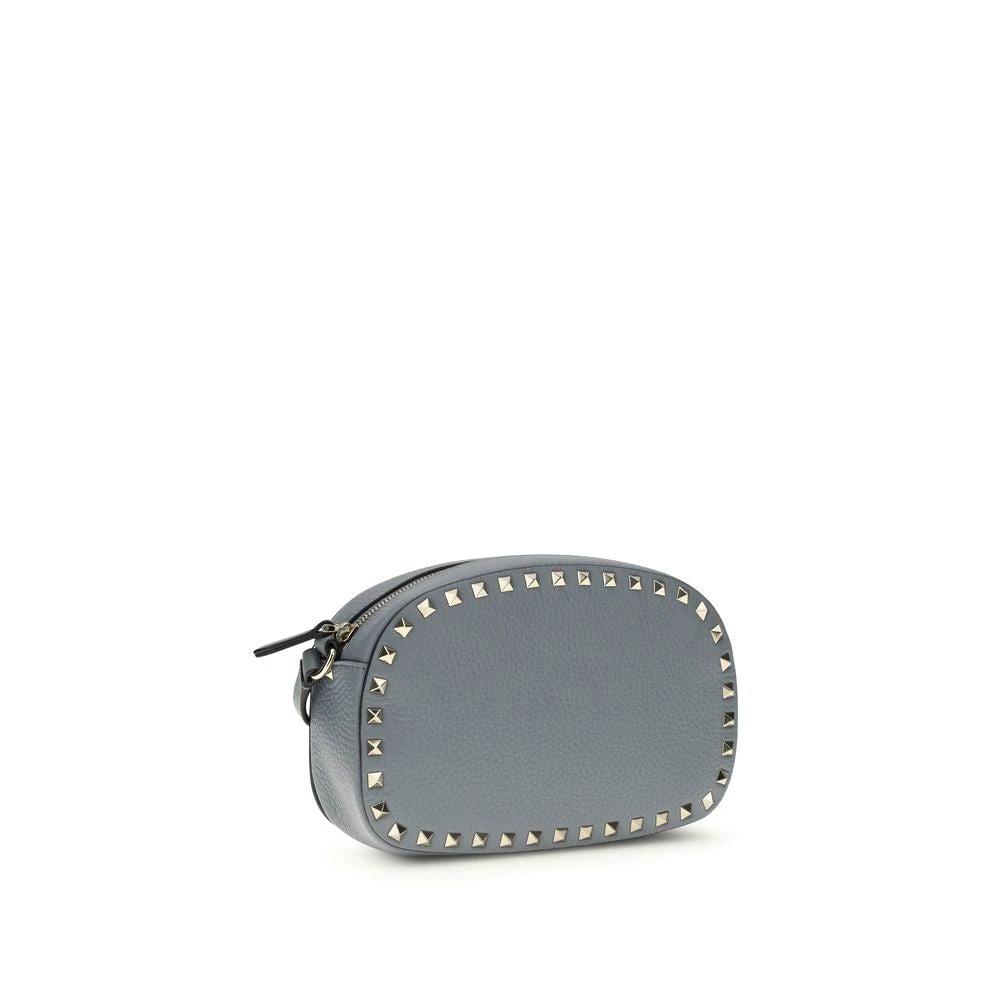 Valentino Garavani Schultertasche aus blauem Kalbsleder Bos Taurus by Valentino Garavani