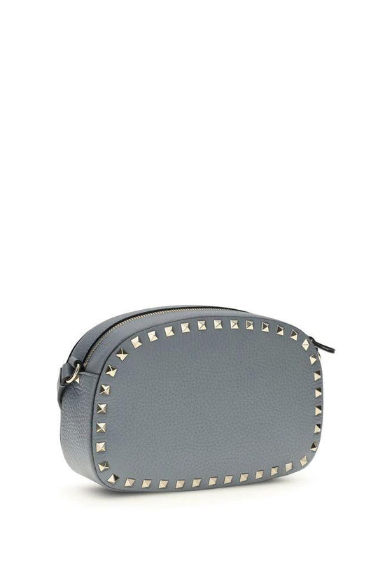 Valentino Garavani Schultertasche aus blauem Kalbsleder Bos Taurus by Valentino Garavani
