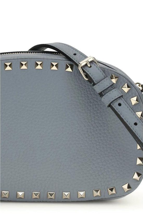 Valentino Garavani Schultertasche aus blauem Kalbsleder Bos Taurus by Valentino Garavani