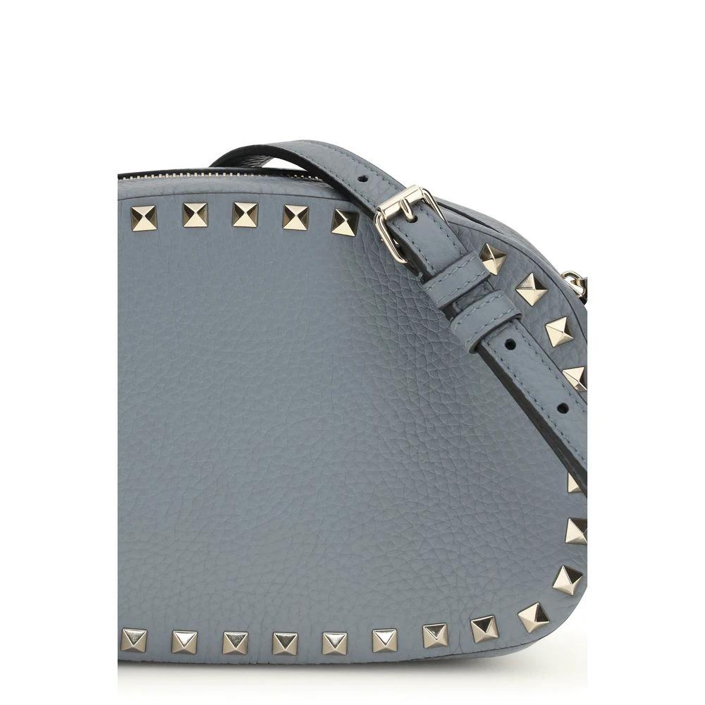 Valentino Garavani Schultertasche aus blauem Kalbsleder Bos Taurus by Valentino Garavani