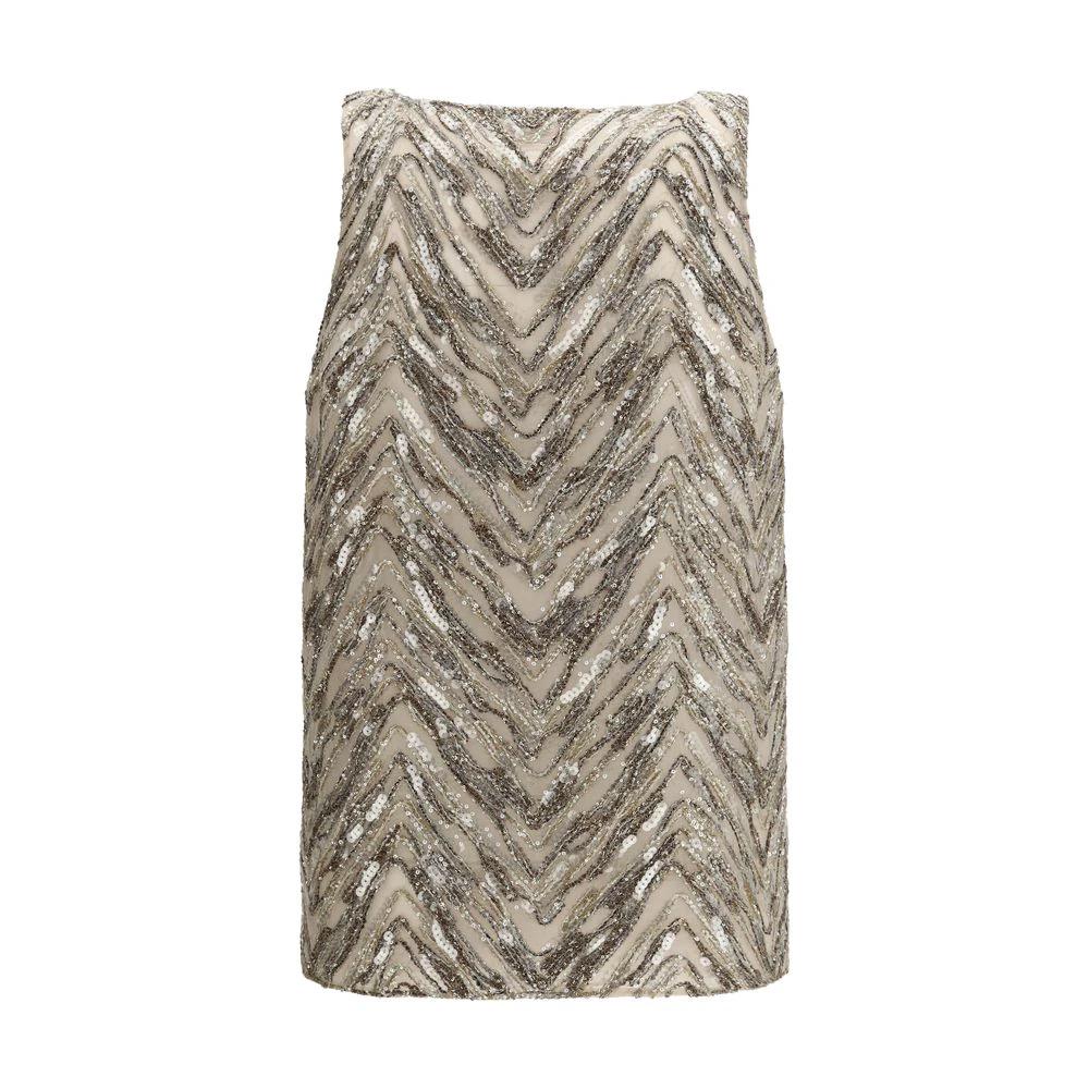 Brunello Cucinelli Beige Silk Blouse by Brunello Cucinelli