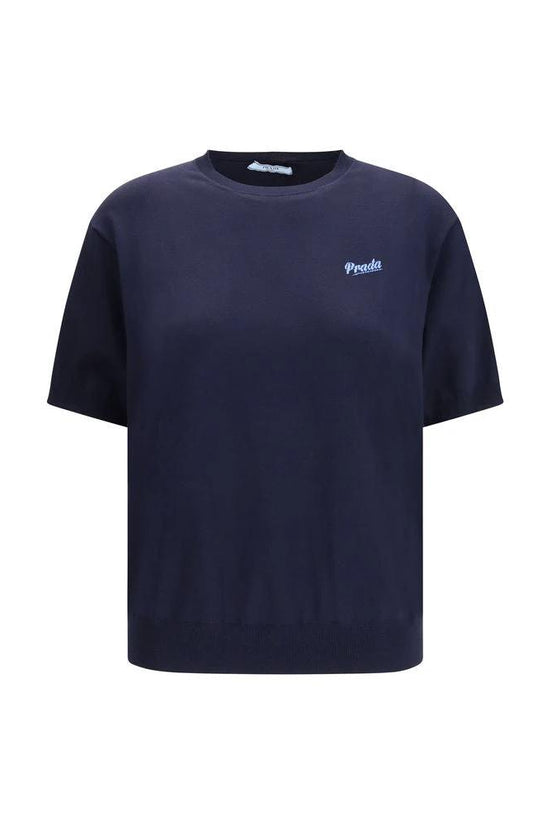 Prada Blaues Seiden-Sweatshirt by Prada