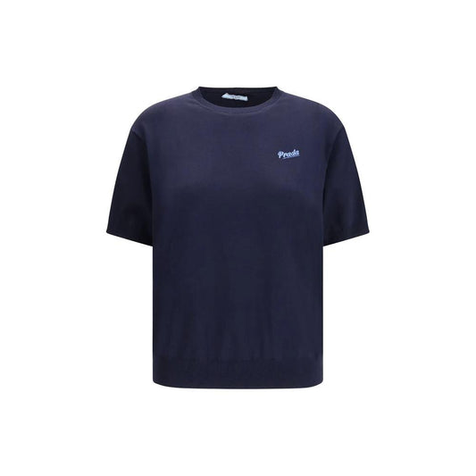 Prada Blaues Seiden-Sweatshirt by Prada