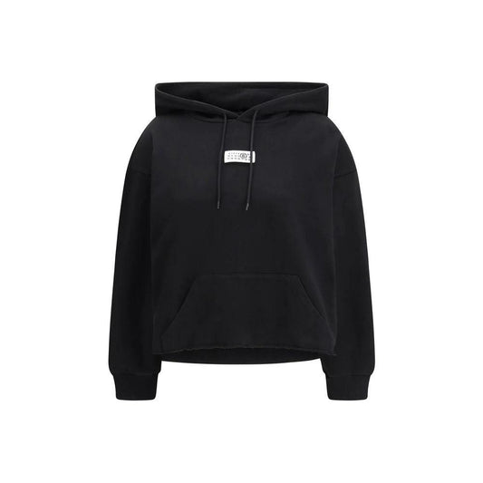 MM6 Schwarzer Baumwoll-Sweatshirt by MM6