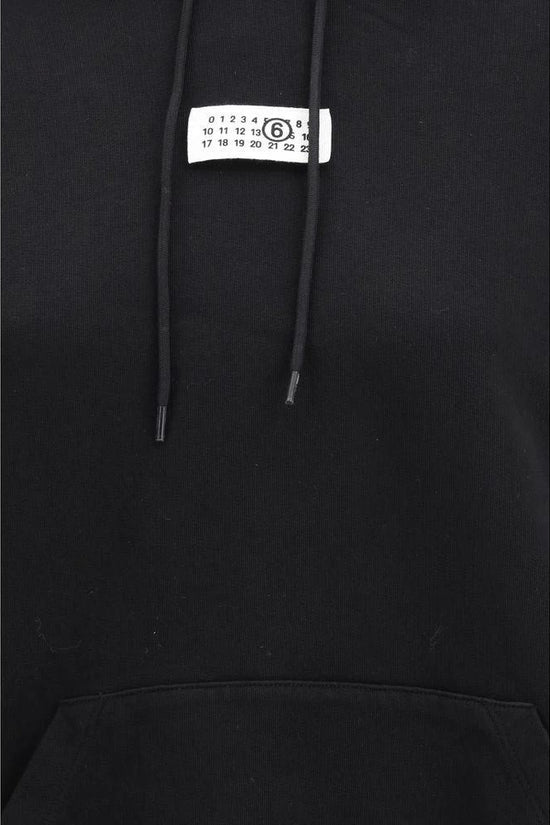 MM6 Schwarzer Baumwoll-Sweatshirt by MM6