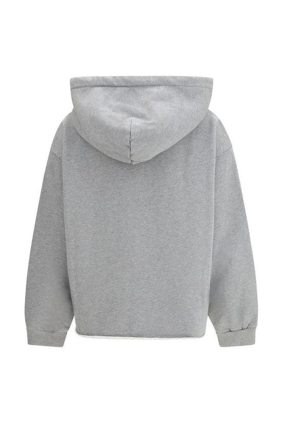 MM6 Grauer Baumwoll-Sweatshirt by MM6