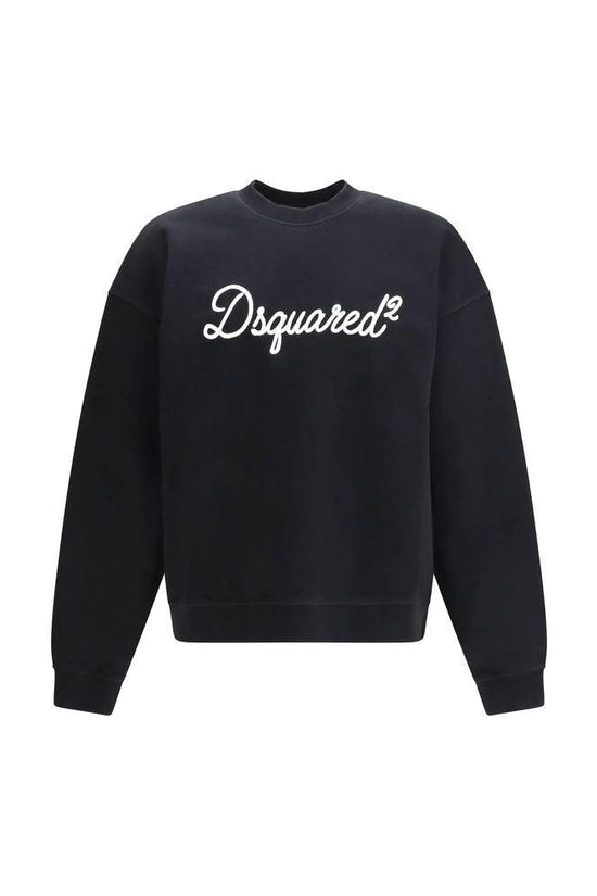 Dsquared² Schwarzer Baumwoll-Sweatshirt by Dsquared²