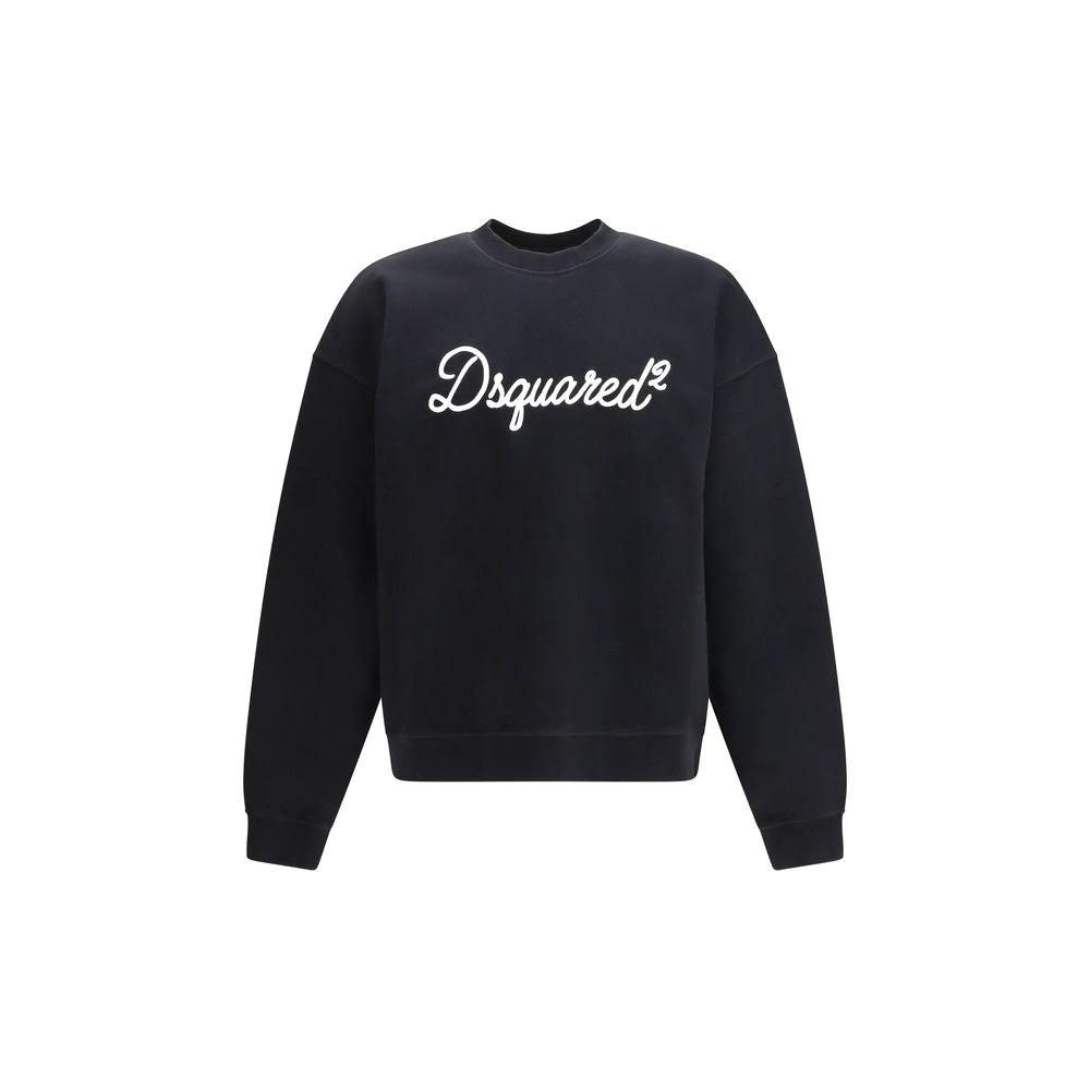 Dsquared² Schwarzer Baumwoll-Sweatshirt by Dsquared²
