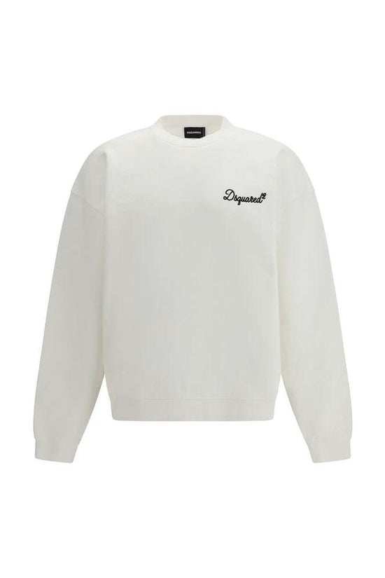 Dsquared² Weißes Baumwoll-Sweatshirt by Dsquared²