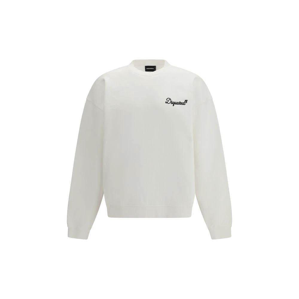 Dsquared² Weißes Baumwoll-Sweatshirt by Dsquared²