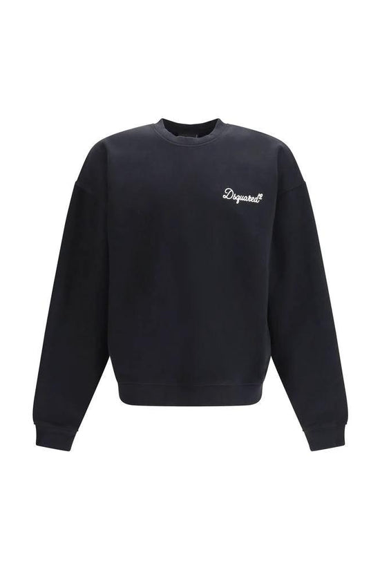 Dsquared² Schwarzer Baumwoll-Sweatshirt by Dsquared²