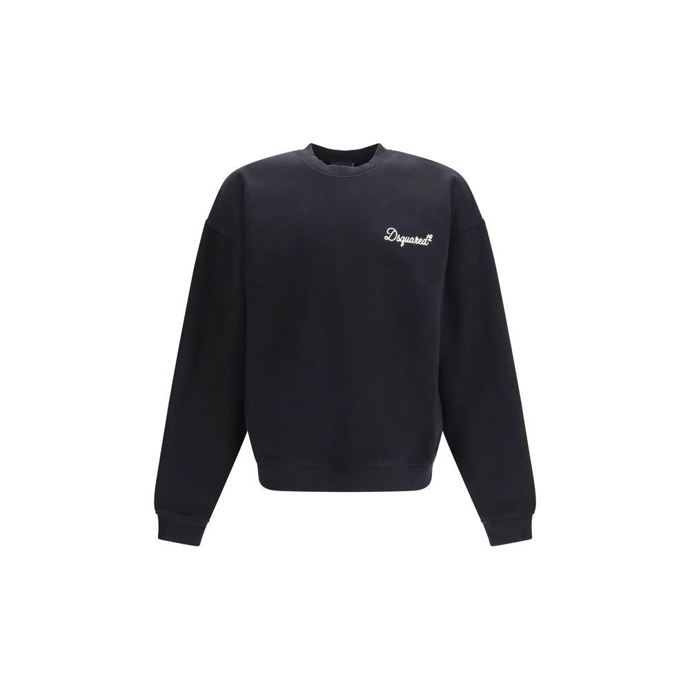 Dsquared² Schwarzer Baumwoll-Sweatshirt by Dsquared²