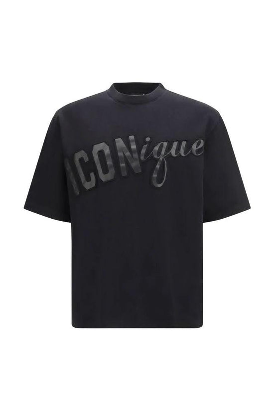 Dsquared² Schwarzes Baumwoll-T-Shirt by Dsquared²