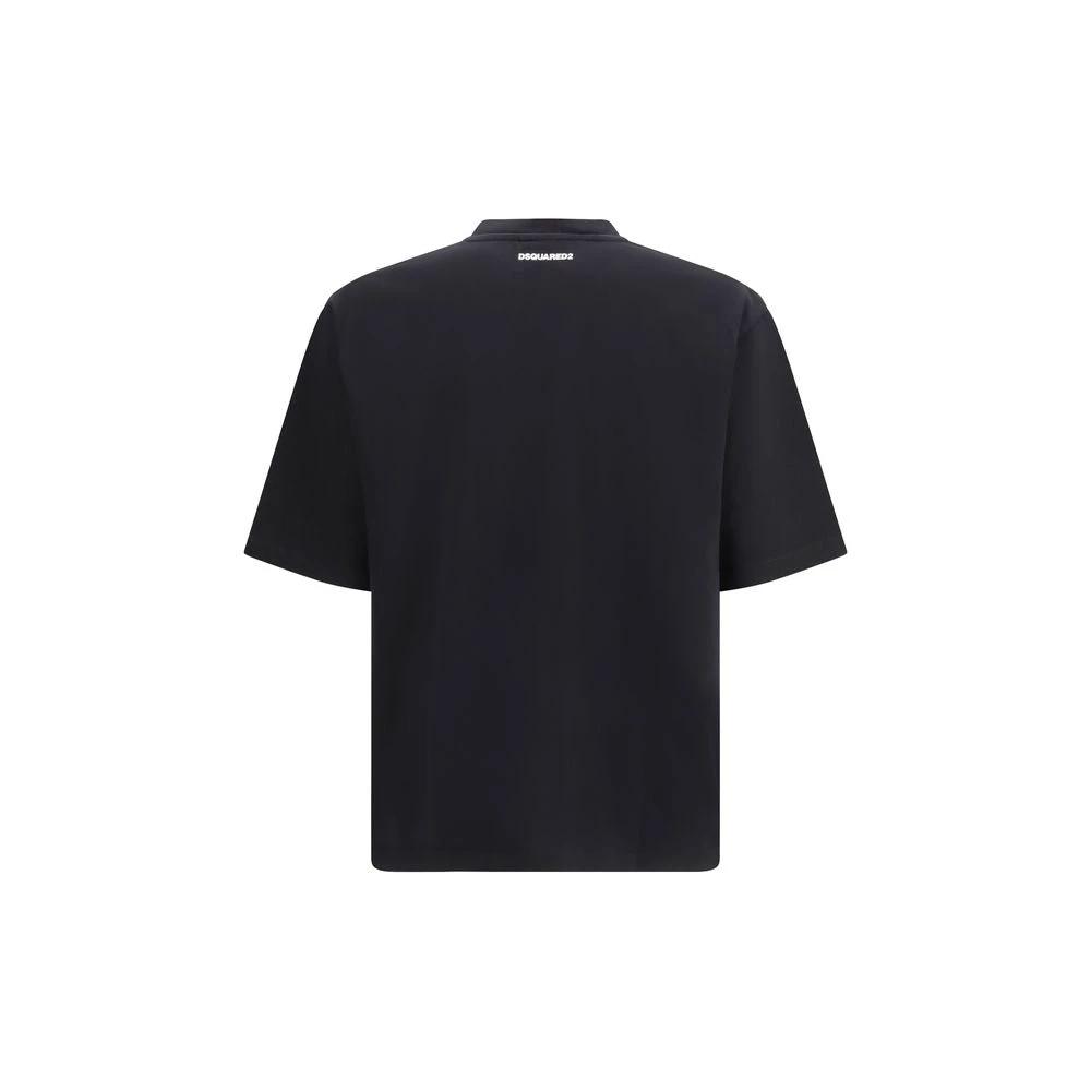 Dsquared² Schwarzes Baumwoll-T-Shirt by Dsquared²