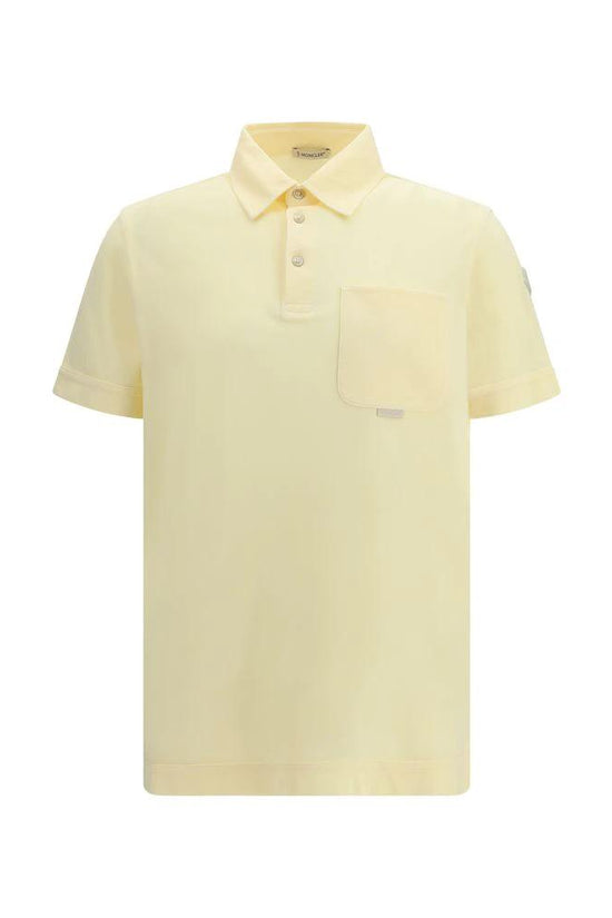 Moncler Zweifarbige Baumwoll-Poloshirt by Moncler