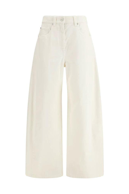 Brunello Cucinelli Cucinelli Beige Baumwollhose by Brunello Cucinelli Cucinelli