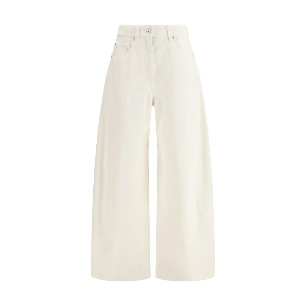 Brunello Cucinelli Cucinelli Beige Baumwollhose by Brunello Cucinelli Cucinelli