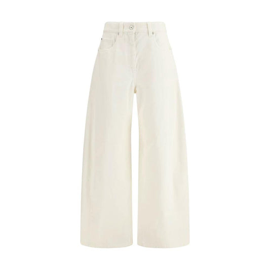 Brunello Cucinelli Cucinelli Beige Baumwollhose by Brunello Cucinelli Cucinelli