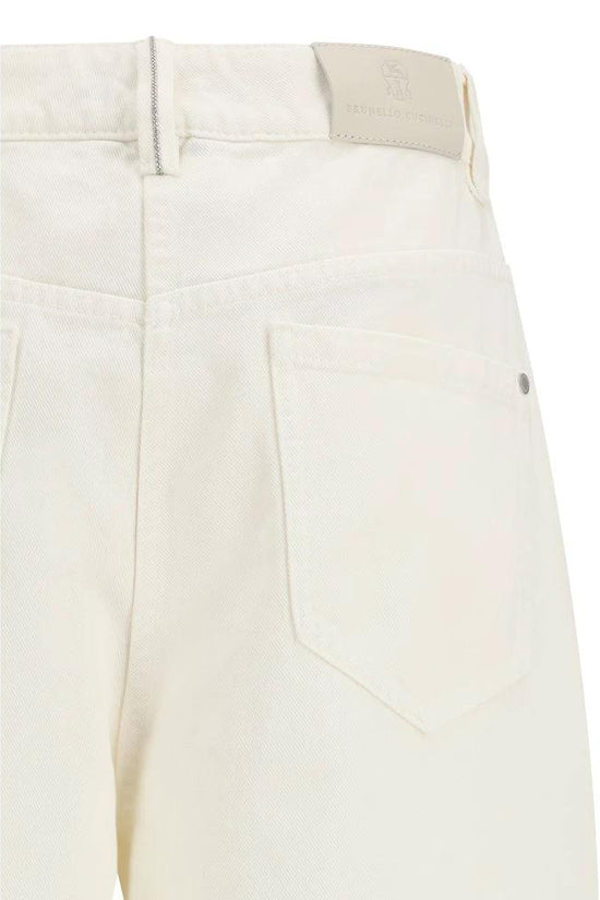 Brunello Cucinelli Beige Baumwollhose by Brunello Cucinelli