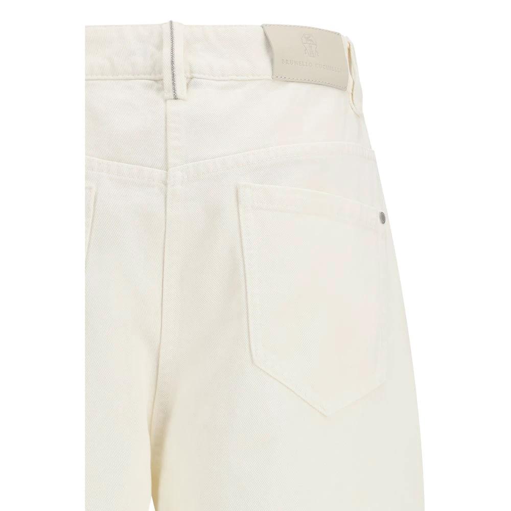 Brunello Cucinelli Beige Baumwollhose by Brunello Cucinelli