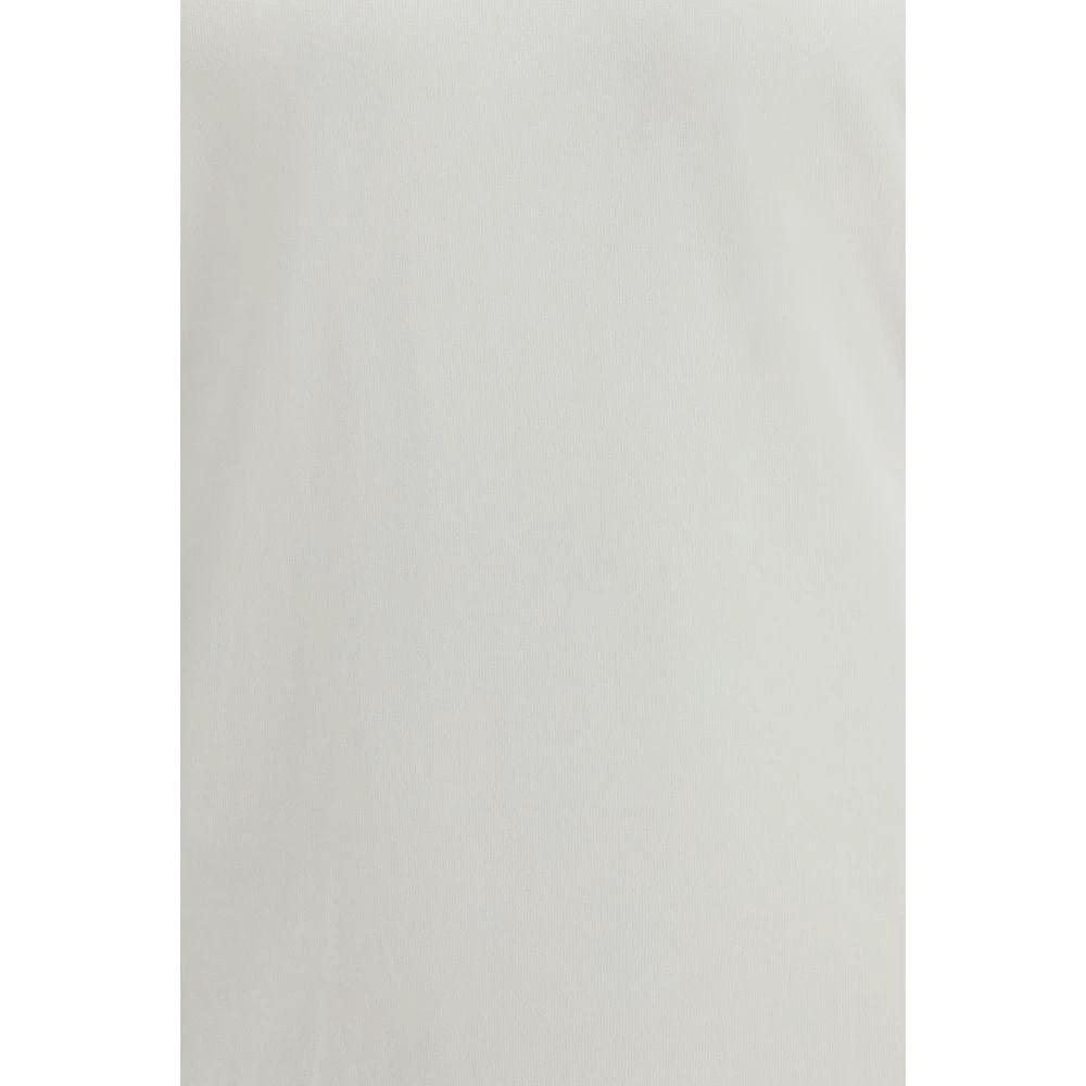 Brunello Cucinelli Weißes Baumwoll-T-Shirt by Brunello Cucinelli