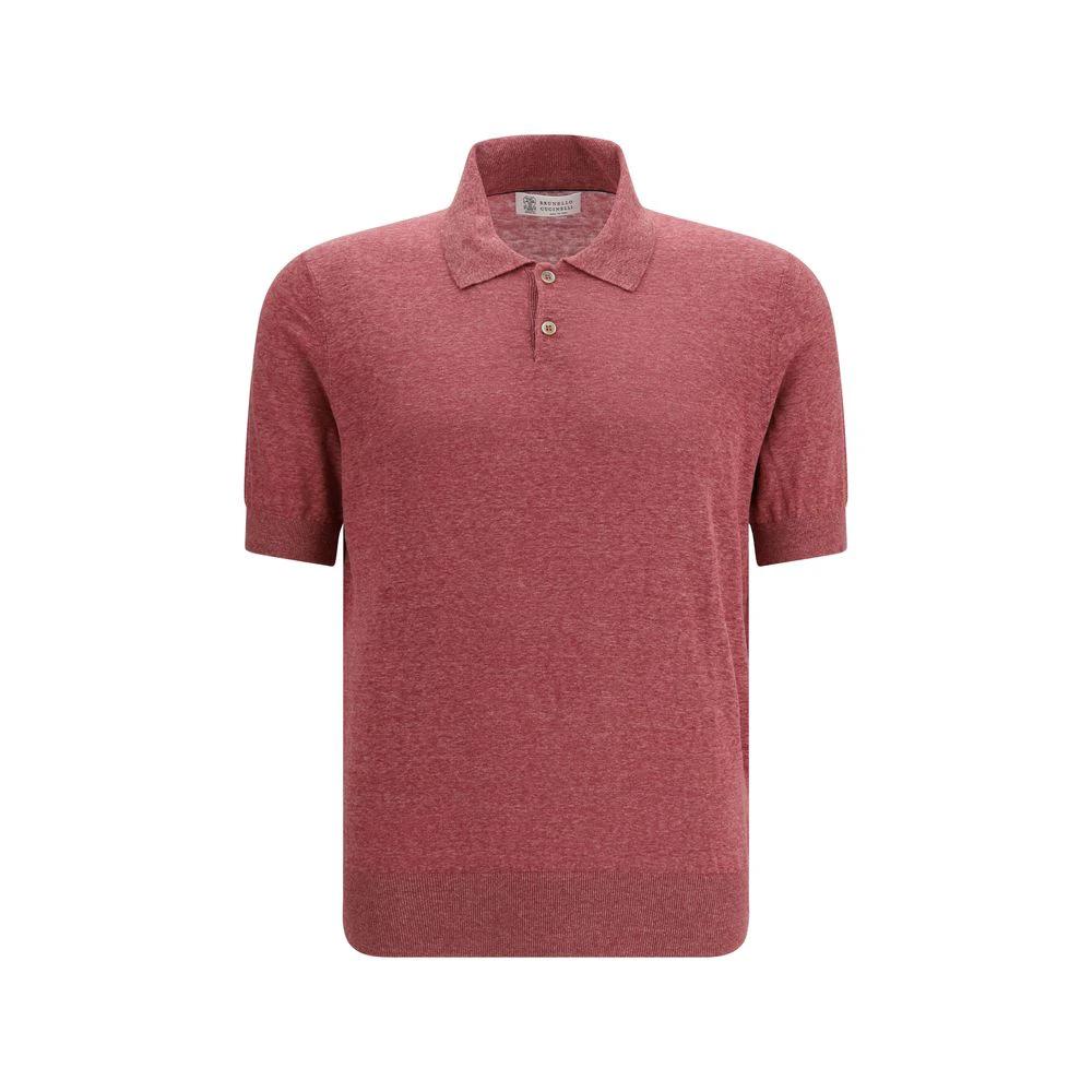 Brunello Cucinelli Mehrfarbiges Poloshirt aus Leinen by Brunello Cucinelli