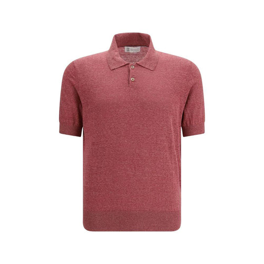 Brunello Cucinelli Mehrfarbiges Poloshirt aus Leinen by Brunello Cucinelli