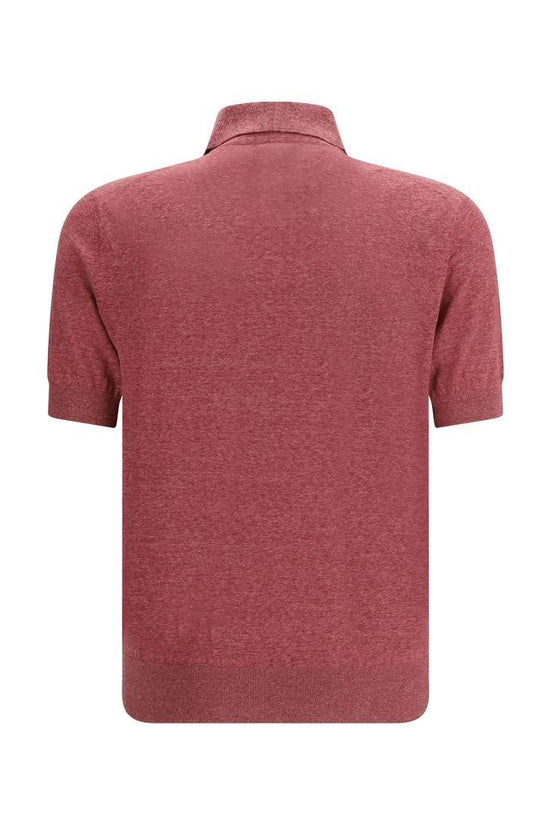 Brunello Cucinelli Mehrfarbiges Poloshirt aus Leinen by Brunello Cucinelli