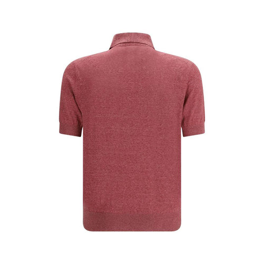 Brunello Cucinelli Mehrfarbiges Poloshirt aus Leinen by Brunello Cucinelli
