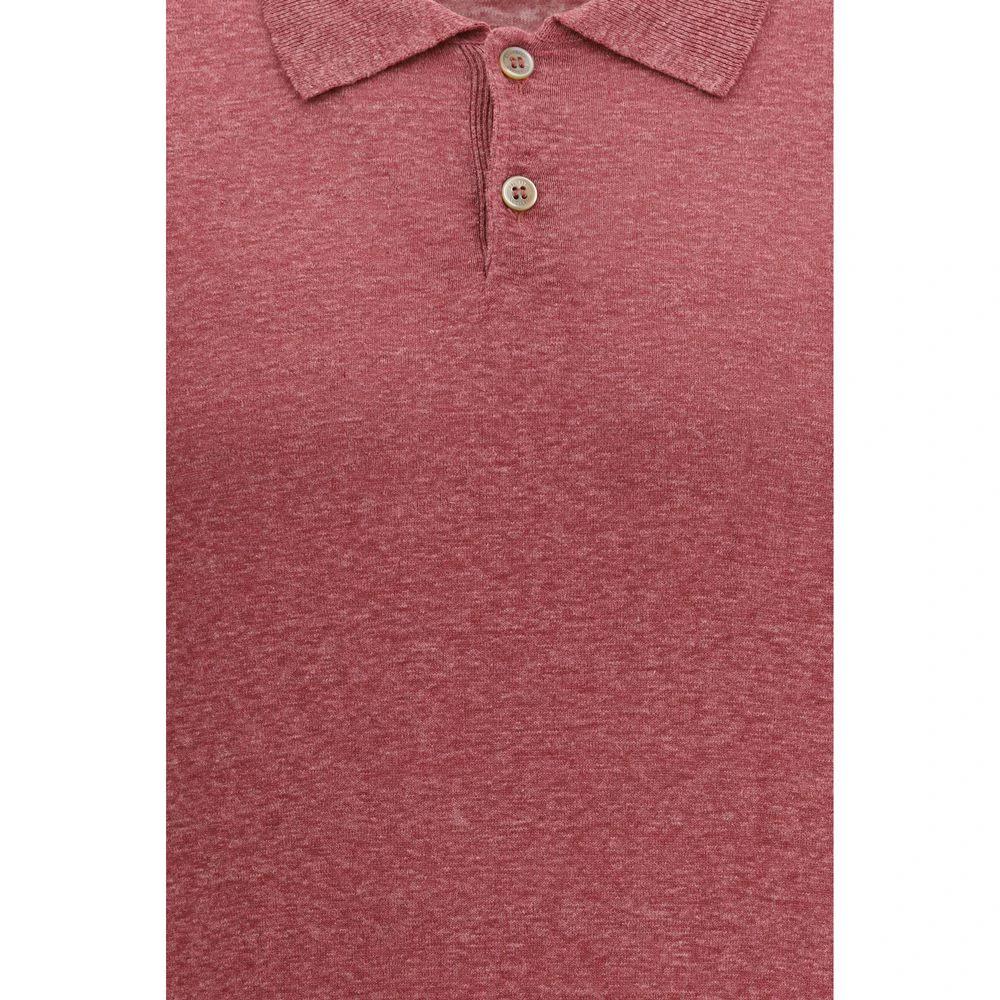 Brunello Cucinelli Mehrfarbiges Poloshirt aus Leinen by Brunello Cucinelli