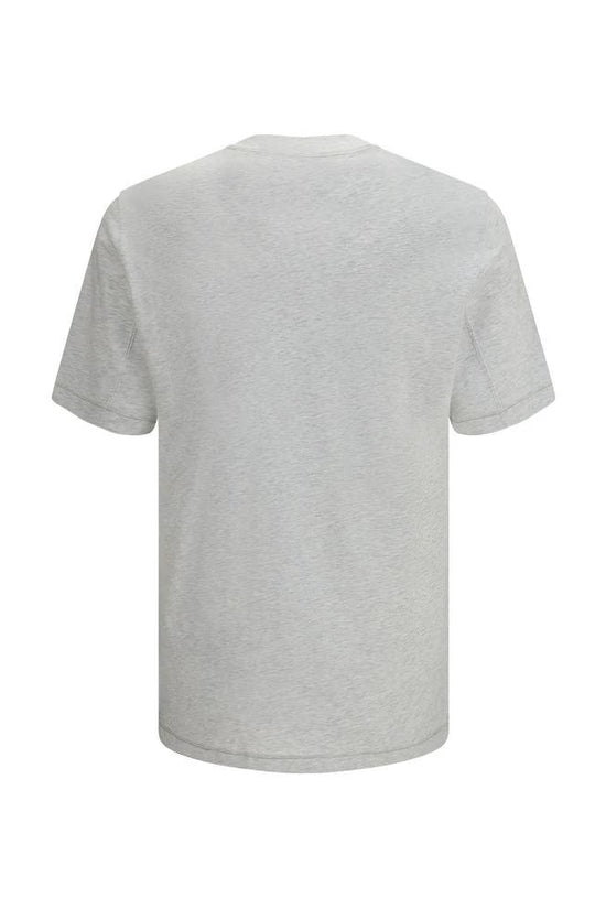 Brunello Cucinelli Graues Baumwoll-T-Shirt by Brunello Cucinelli
