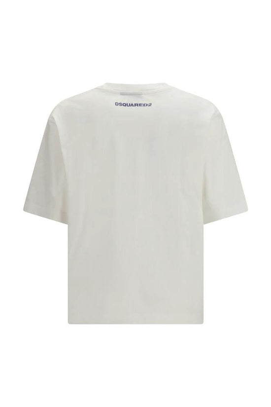 Dsquared² Weißes Baumwoll-T-Shirt by Dsquared²