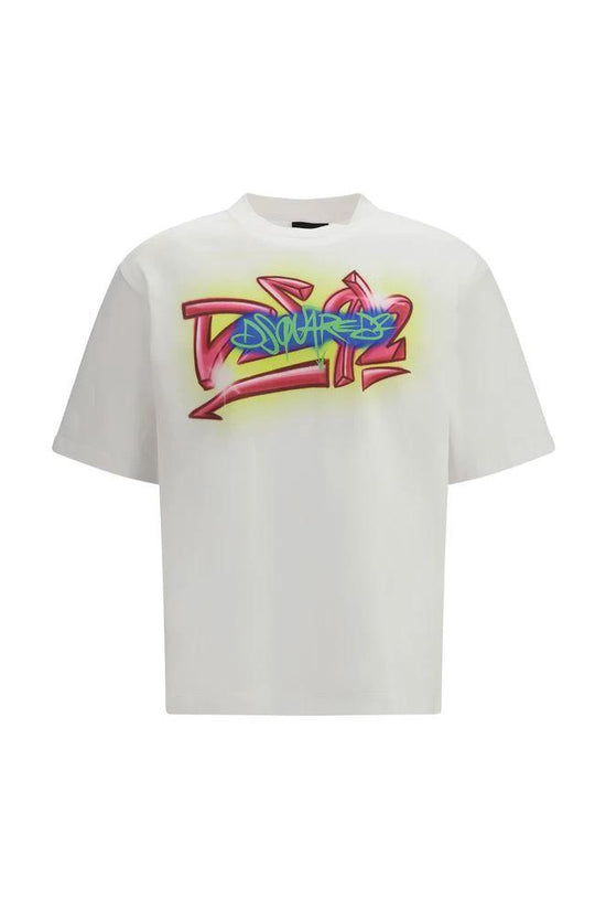 Dsquared² Weißes Baumwoll-T-Shirt by Dsquared²