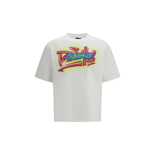 Dsquared² Weißes Baumwoll-T-Shirt by Dsquared²