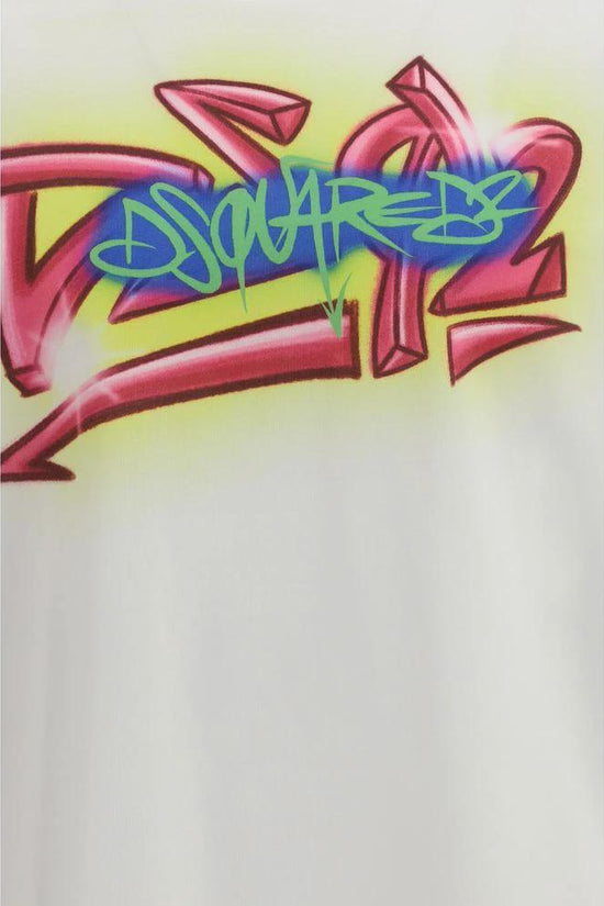 Dsquared² Weißes Baumwoll-T-Shirt by Dsquared²