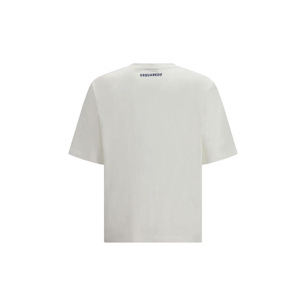 Dsquared² Weißes Baumwoll-T-Shirt by Dsquared²