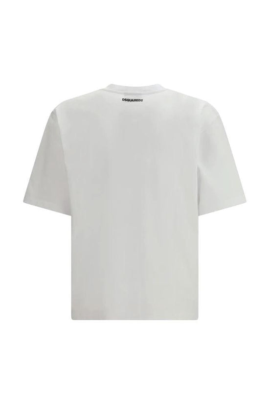 Dsquared² Weißes Baumwoll-T-Shirt by Dsquared²
