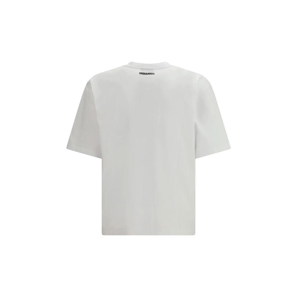 Dsquared² Weißes Baumwoll-T-Shirt by Dsquared²