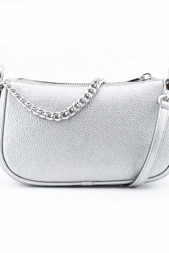 Michael Kors Graue Leder Schultertasche by Michael Kors