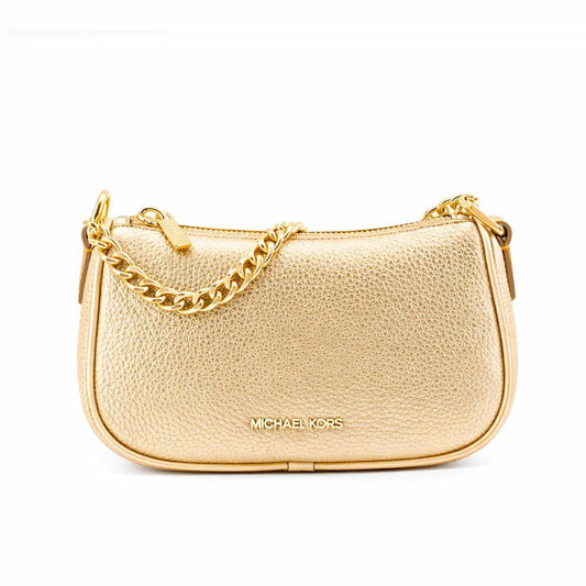 Michael Kors Goldfarbene Leder Schultertasche by Michael Kors