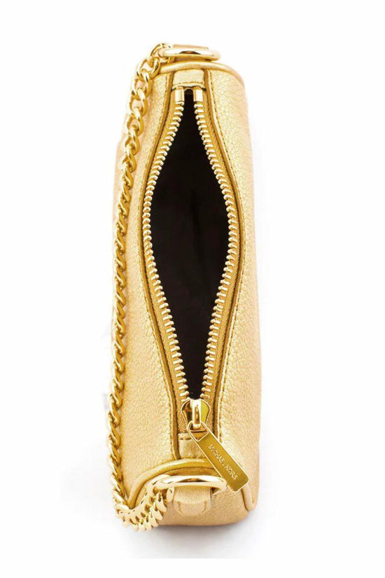Michael Kors Goldfarbene Leder Schultertasche by Michael Kors