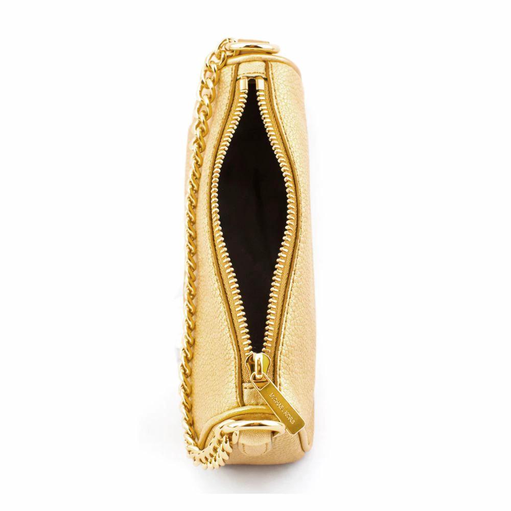 Michael Kors Goldfarbene Leder Schultertasche by Michael Kors