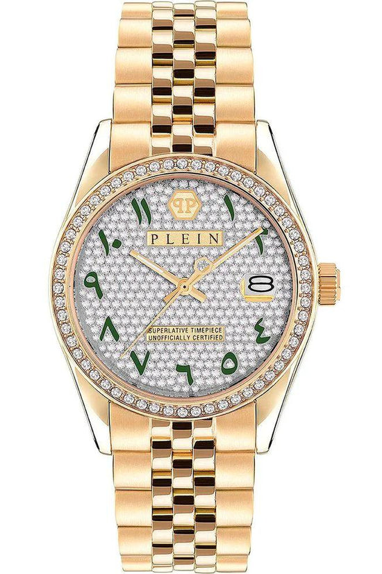 Philipp Plein Goldfarbene Edelstahl-Dresswatch by Philipp Plein