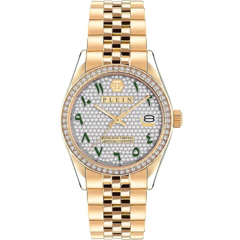 Philipp Plein Goldfarbene Edelstahl-Dresswatch by Philipp Plein