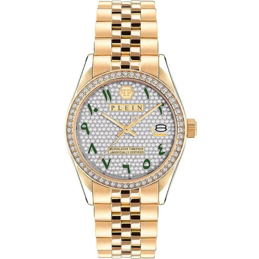 Philipp Plein Goldfarbene Edelstahl-Dresswatch by Philipp Plein