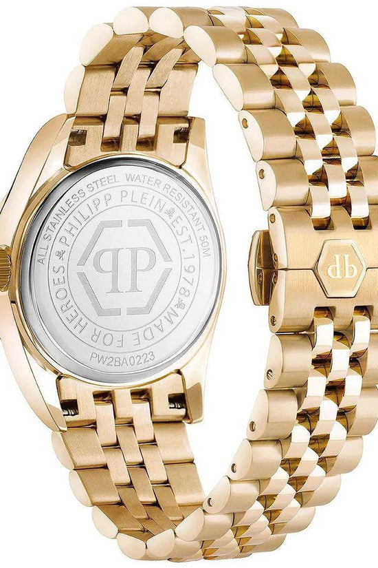 Philipp Plein Goldfarbene Edelstahl-Dresswatch by Philipp Plein